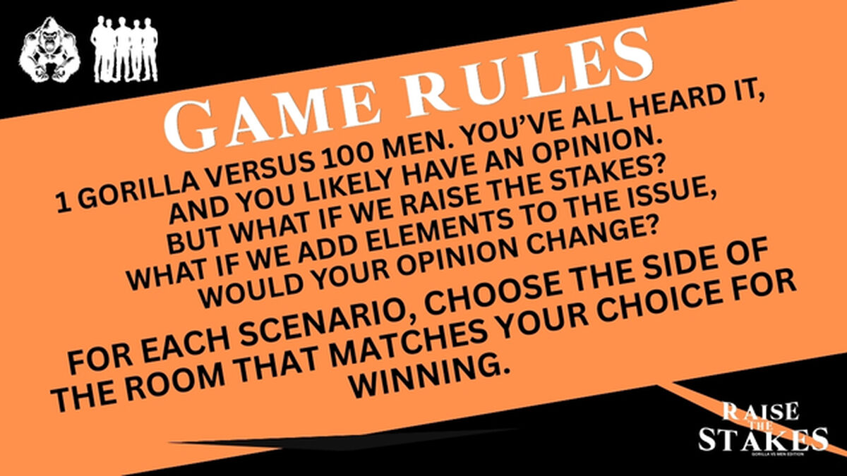 Raise The Stakes: Gorilla Vs Men Edition image number null